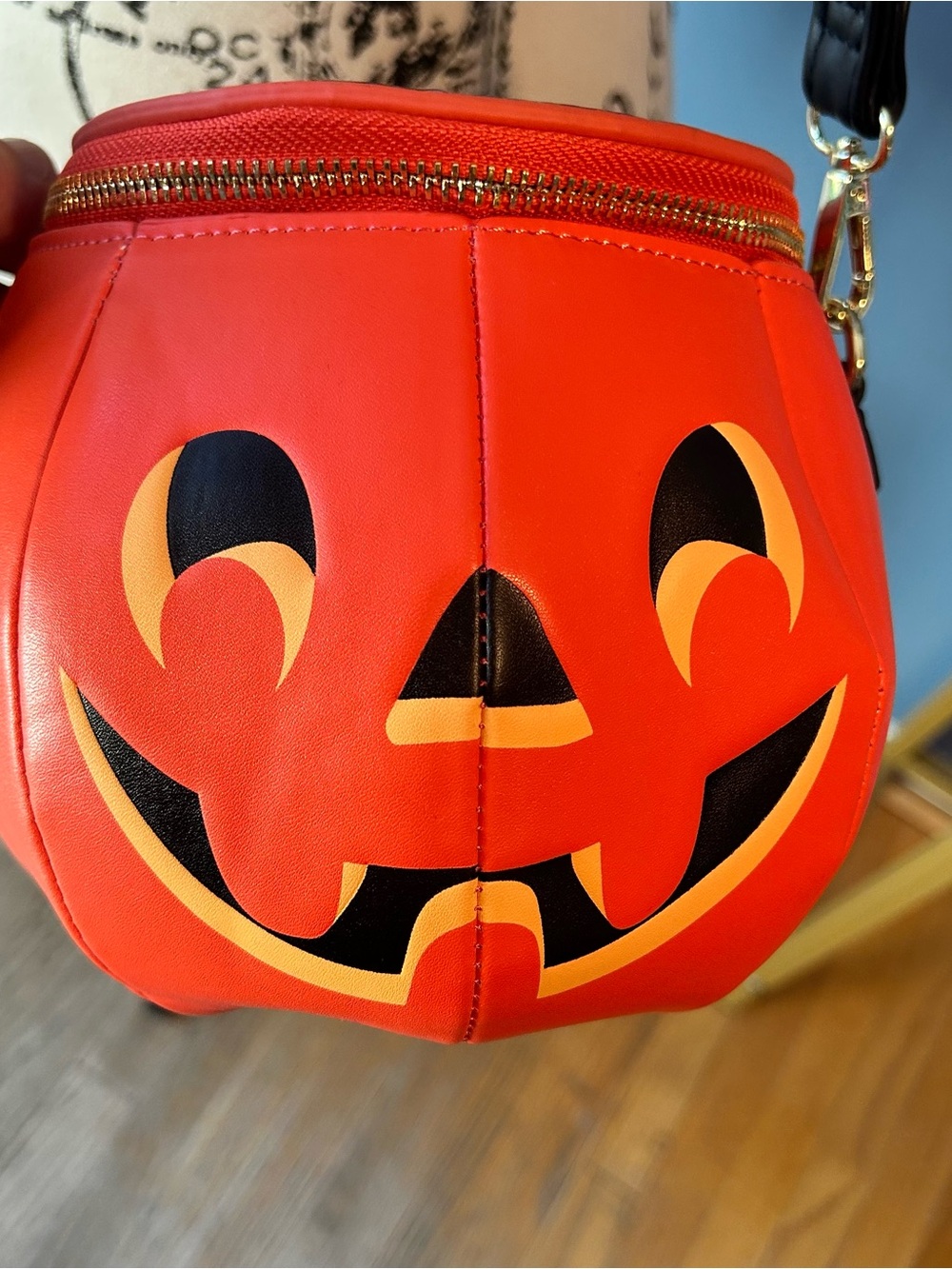 Loungefly Orange Pumpkin/Donald Duck Mini Bag